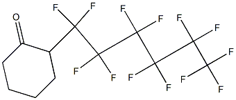 2-(Tridecafluorohexyl)cyclohexanone Structure