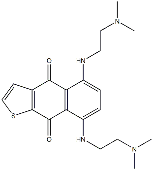 5,8-Bis[2-dimethylaminoethylamino]naphtho[2,3-b]thiophene-4,9-dione 구조식 이미지