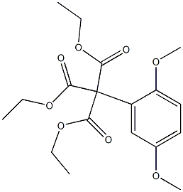 2,5-Dimethoxyphenylmethanetricarboxylic acid triethyl ester 구조식 이미지