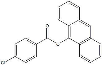 p-Chlorobenzoic acid (anthracen-9-yl) ester 구조식 이미지