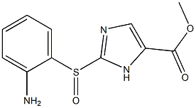 5-(Methoxycarbonyl)-2-[[2-[amino]phenyl]sulfinyl]-1H-imidazole 구조식 이미지