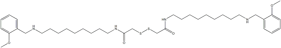 N,N'-Bis[9-[(2-methoxybenzyl)amino]nonyl][2,2'-dithiobis(ethanamine)] 구조식 이미지