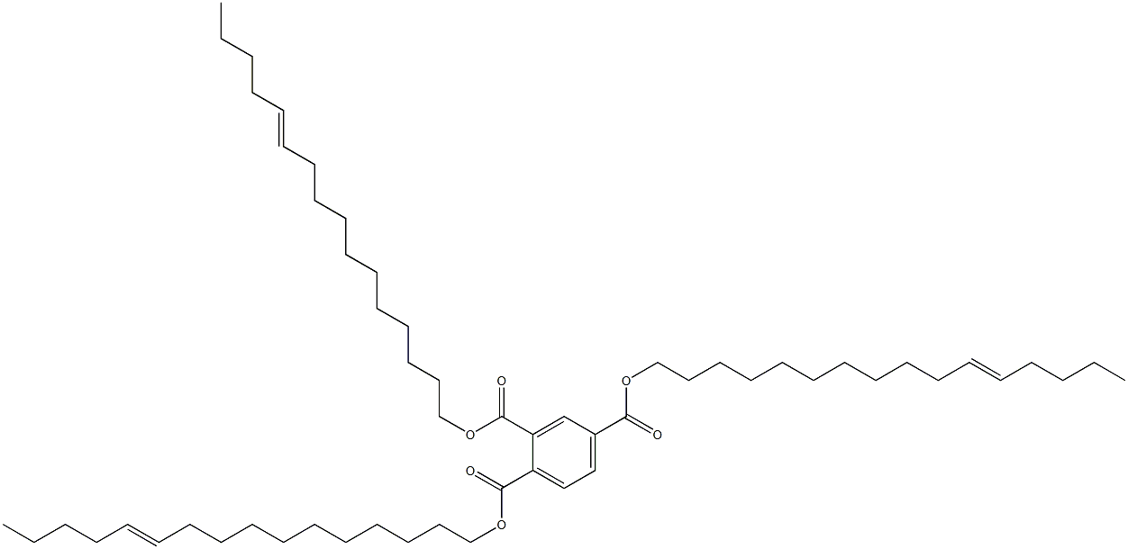 1,2,4-Benzenetricarboxylic acid tri(11-hexadecenyl) ester 구조식 이미지