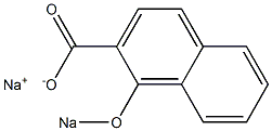 1-Sodiooxy-2-naphthoic acid sodium salt Structure