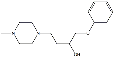 1-Phenoxy-4-(4-methyl-1-piperazinyl)-2-butanol 구조식 이미지