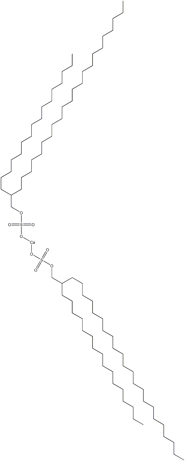 Bis(2-hexadecyltetracosyloxysulfonyloxy)calcium 구조식 이미지