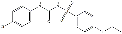 1-(4-Ethoxyphenylsulfonyl)-3-(4-chlorophenyl)urea 구조식 이미지