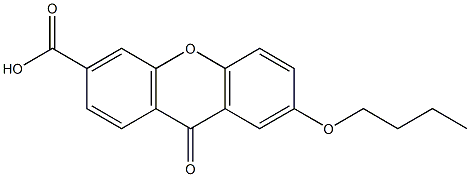 7-Butoxy-9-oxo-9H-xanthene-3-carboxylic acid Structure