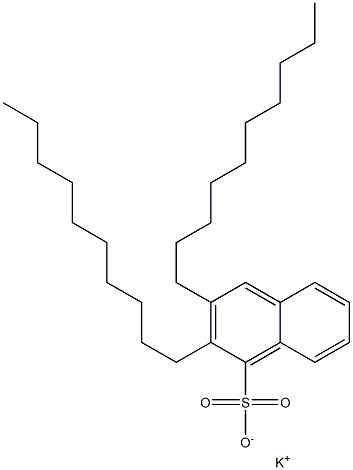 2,3-Didecyl-1-naphthalenesulfonic acid potassium salt 구조식 이미지