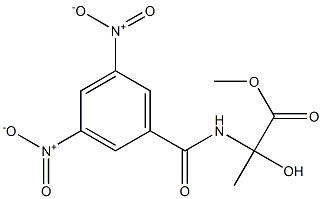 2-[(3,5-Dinitrobenzoyl)amino]-2-hydroxypropanoic acid methyl ester Structure
