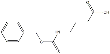 4-[(Benzylthiocarbonothioyl)amino]butyric acid Structure