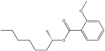 (+)-2-Methoxybenzoic acid (S)-1-methylheptyl ester 구조식 이미지