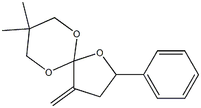 2-Phenyl-4-methylene-8,8-dimethyl-1,6,10-trioxaspiro[4.5]decane 구조식 이미지
