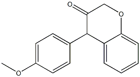 4-(4-Methoxyphenyl)-2H-1-benzopyran-3(4H)-one 구조식 이미지