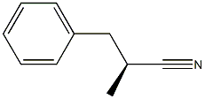 [S,(+)]-2-Benzylpropiononitrile Structure