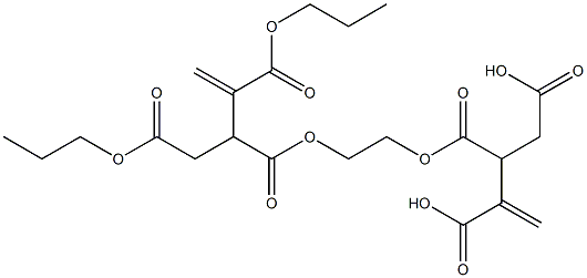 3,3'-[Ethylenebis(oxycarbonyl)]bis(1-butene-2,4-dicarboxylic acid dipropyl) ester Structure