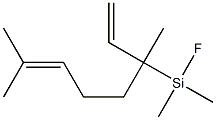 3-(Dimethylfluorosilyl)-3,7-dimethyl-1,6-octadiene Structure