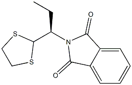 (-)-N-[(R)-1-(1,3-Dithiolane-2-yl)propyl]phthalimide Structure