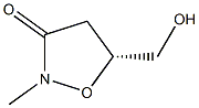 (5R)-5-Hydroxymethyl-2-methylisoxazolidin-3-one Structure