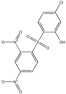 5-Chloro-2-[(2,4-dinitrophenyl)sulfonyl]phenol 구조식 이미지