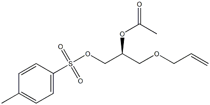 (S)-3-(2-Propenyloxy)propane-1,2-diol 2-acetate 1-(4-methylbenzenesulfonate) Structure