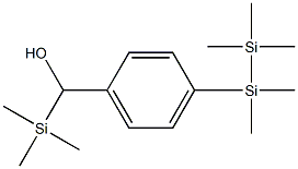 4-(Pentamethyldisilanyl)phenyl(trimethylsilyl)methanol Structure