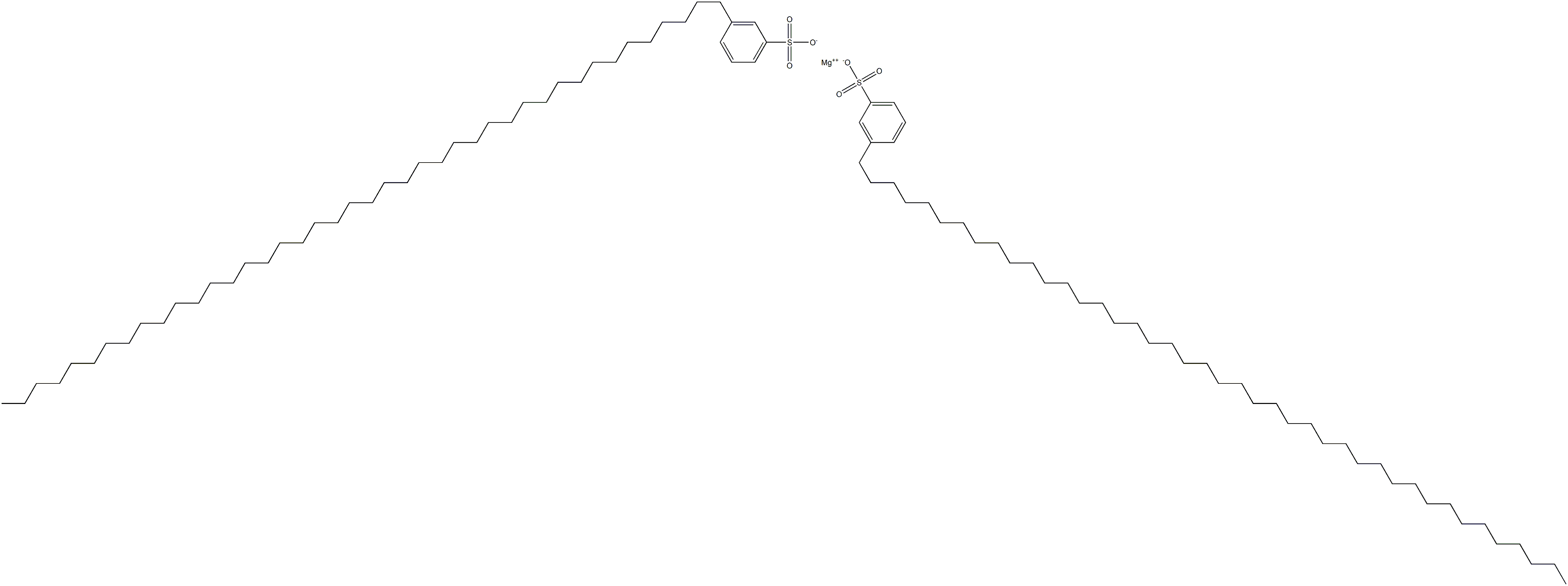 Bis[3-(dotetracontan-1-yl)benzenesulfonic acid]magnesium salt Structure