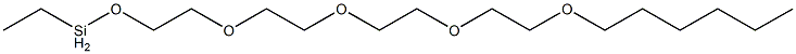 Ethyl[2-[2-[2-[2-(hexyloxy)ethoxy]ethoxy]ethoxy]ethoxy]silane Structure