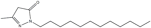 1-Dodecyl-3-methyl-2-pyrazoline-5-one 구조식 이미지