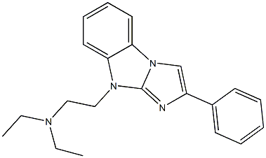 9-[2-(Diethylamino)ethyl]-2-phenyl-9H-imidazo[1,2-a]benzimidazole Structure