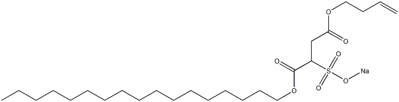 2-(Sodiosulfo)succinic acid 1-heptadecyl 4-(3-butenyl) ester 구조식 이미지