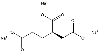 [R,(+)]-1,2,4-Butanetricarboxylic acid trisodium salt Structure