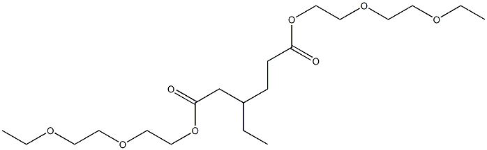 3-Ethyladipic acid bis[2-(2-ethoxyethoxy)ethyl] ester 구조식 이미지