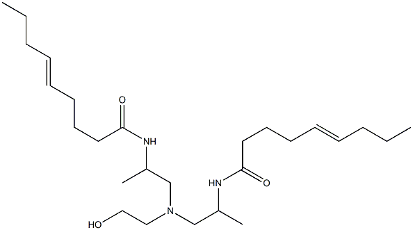 N,N'-[2-Hydroxyethyliminobis(1-methyl-2,1-ethanediyl)]bis(5-nonenamide) 구조식 이미지