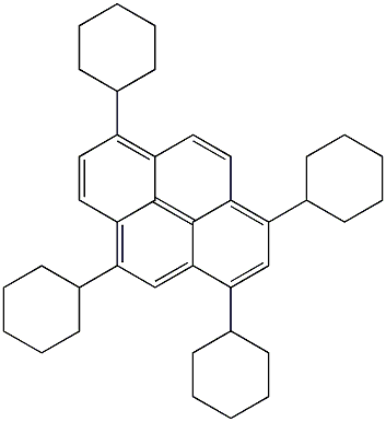 1,3,5,8-Tetracyclohexylpyrene Structure