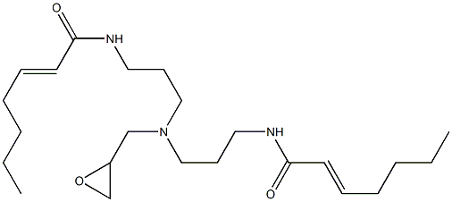 N,N-Bis[3-(2-heptenoylamino)propyl]glycidylamine Structure