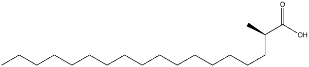 [R,(-)]-2-Methylstearic acid Structure