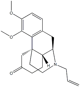 17-Allyl-3,4-dimethoxymorphinan-6-one Structure