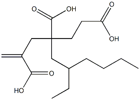 1-Hexene-2,4,6-tricarboxylic acid 4-(2-ethylhexyl) ester 구조식 이미지