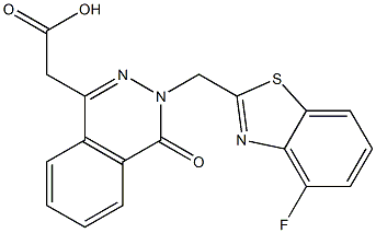 3-[(4-Fluoro-2-benzothiazolyl)methyl]-3,4-dihydro-4-oxophthalazine-1-acetic acid Structure