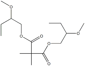 Propane-2,2-dicarboxylic acid bis(2-methoxybutyl) ester 구조식 이미지