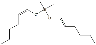 Dimethyl[(Z)-1-hexenyloxy][(E)-1-hexenyloxy]silane 구조식 이미지