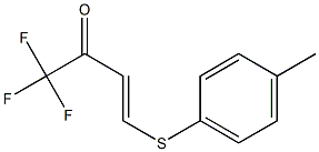 4-(4-Methylphenylthio)-1,1,1-trifluoro-3-buten-2-one Structure