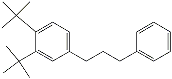 1-(3,4-Di-tert-butylphenyl)-3-phenylpropane 구조식 이미지