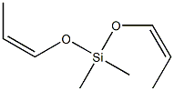 Dimethylbis[(Z)-1-propenyloxy]silane Structure