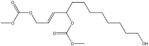 (2E)-1,4-Bis(methoxycarbonyloxy)-2-dodecen-12-ol Structure