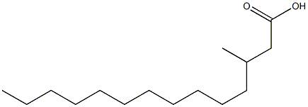 3-Methyltetradecanoic acid Structure