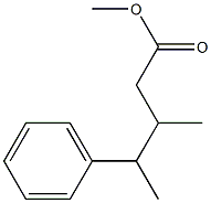 3-Methyl-4-phenylpentanoic acid methyl ester Structure