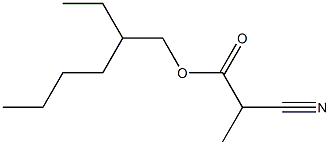 2-Cyanopropionic acid (2-ethylhexyl) ester Structure