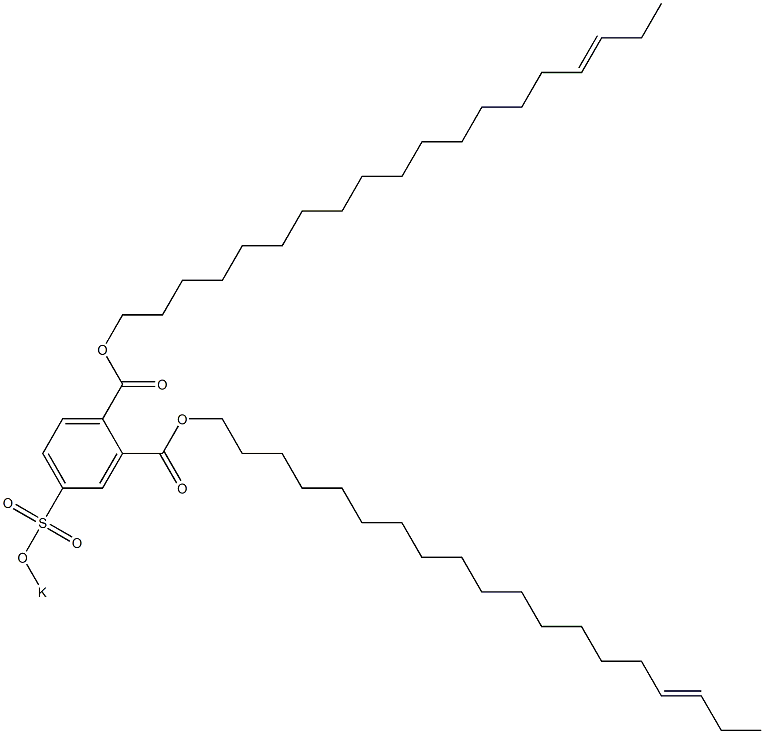 4-(Potassiosulfo)phthalic acid di(16-nonadecenyl) ester Structure